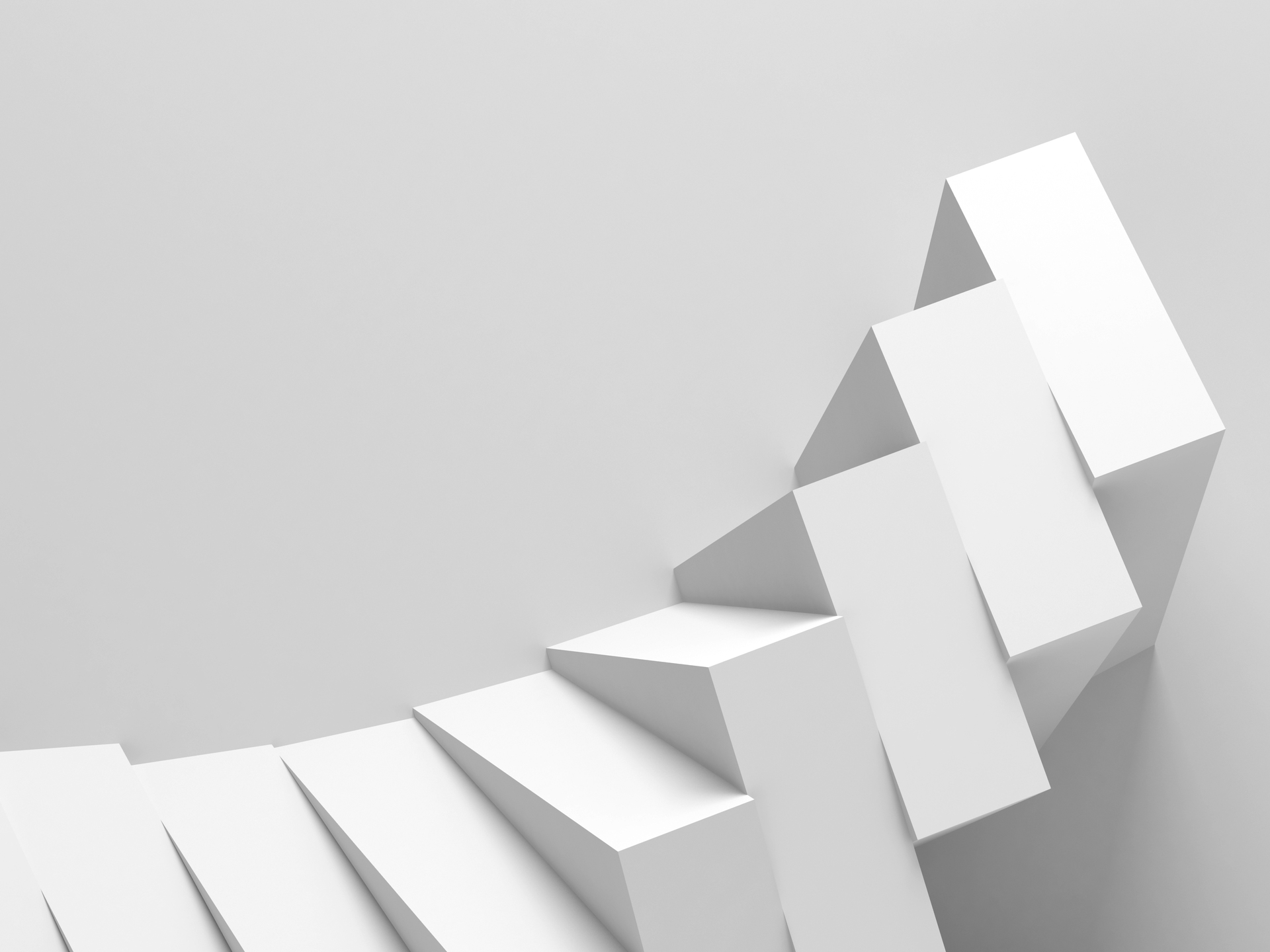 Abstract parametric architectural background, 3d art